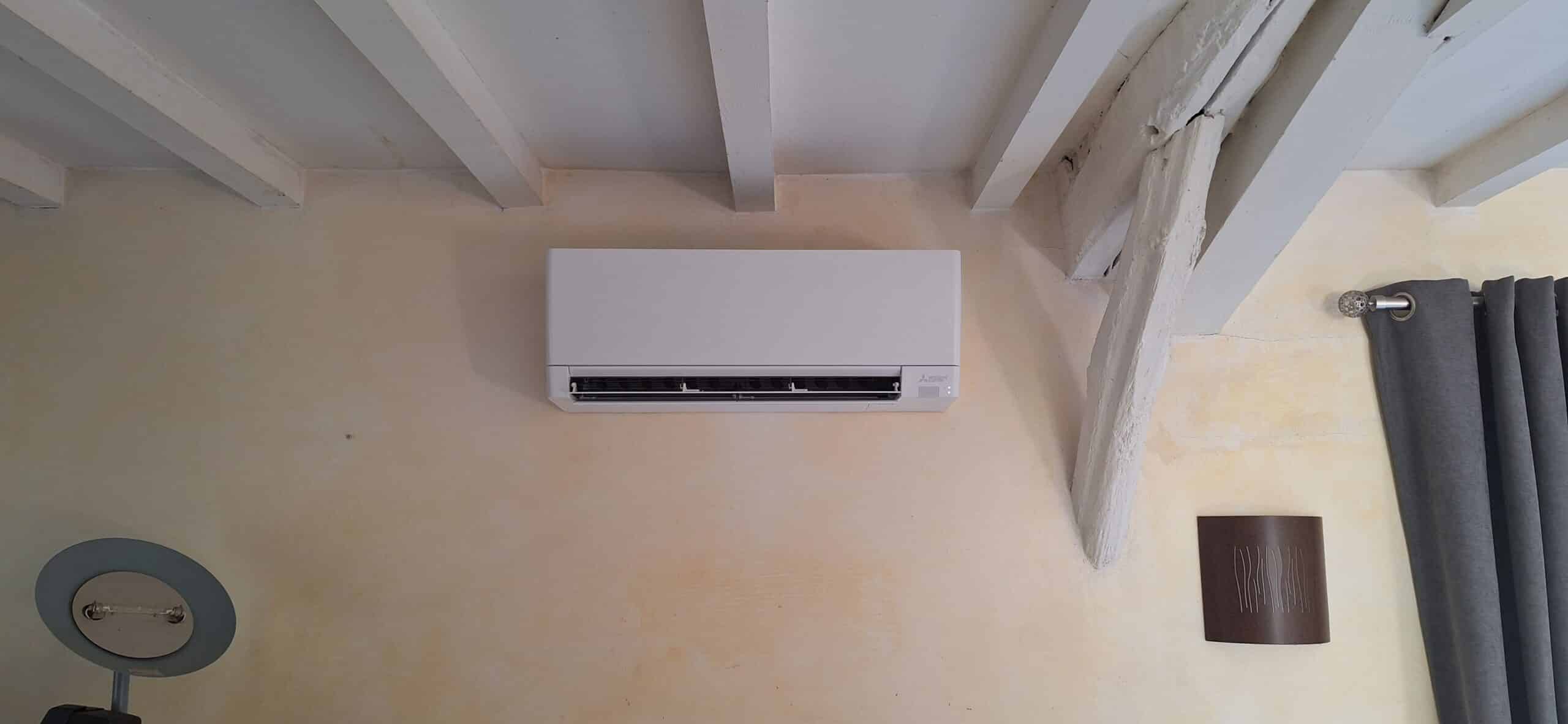 Installation d'une climatisation réversible discrète