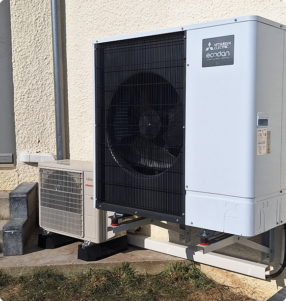 Pompe à chaleur extérieure Mitsubishi - Réalisations Climatt